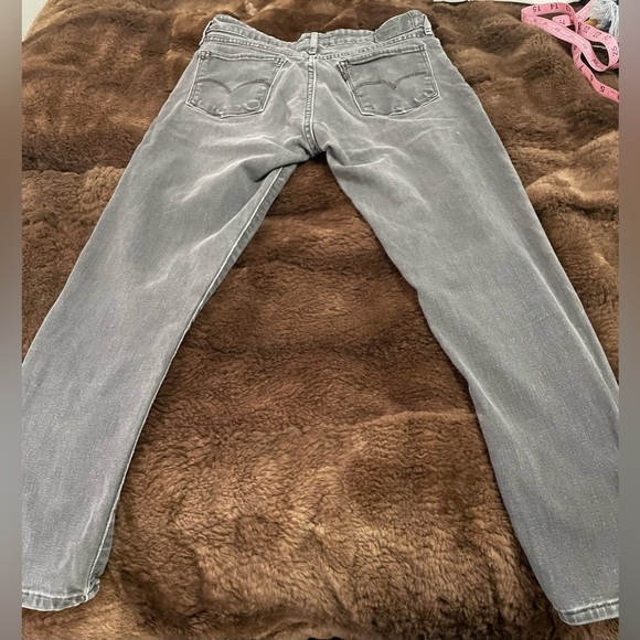 Levi’s 711 Skinny Stud Ankle Zip Stella Smoke Wash - Picture 10 of 11